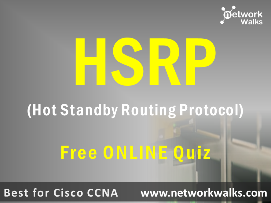 HSRP hot standby routing protocol free online quiz