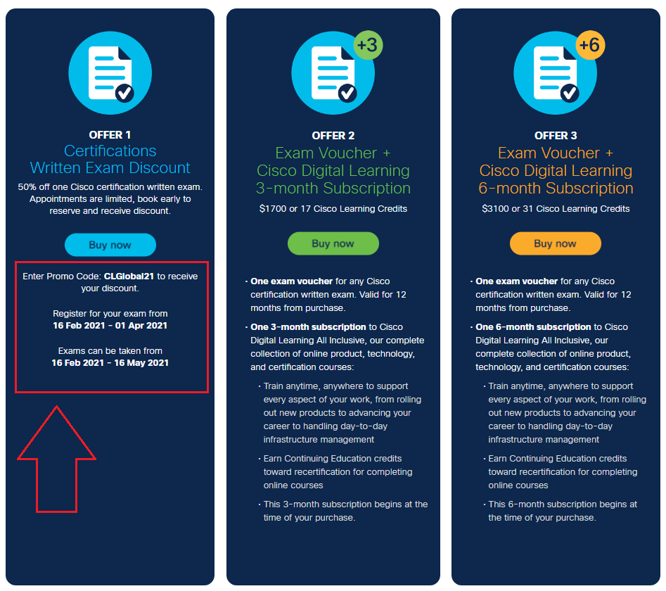 cisco 50% discount till 16 May 2021