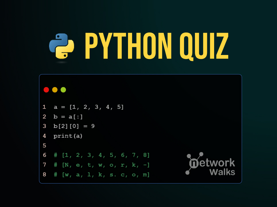 Python Programming Quiz